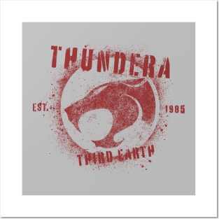 Third Earth - 1985 Thunder Crest | Spray Painted Posters and Art